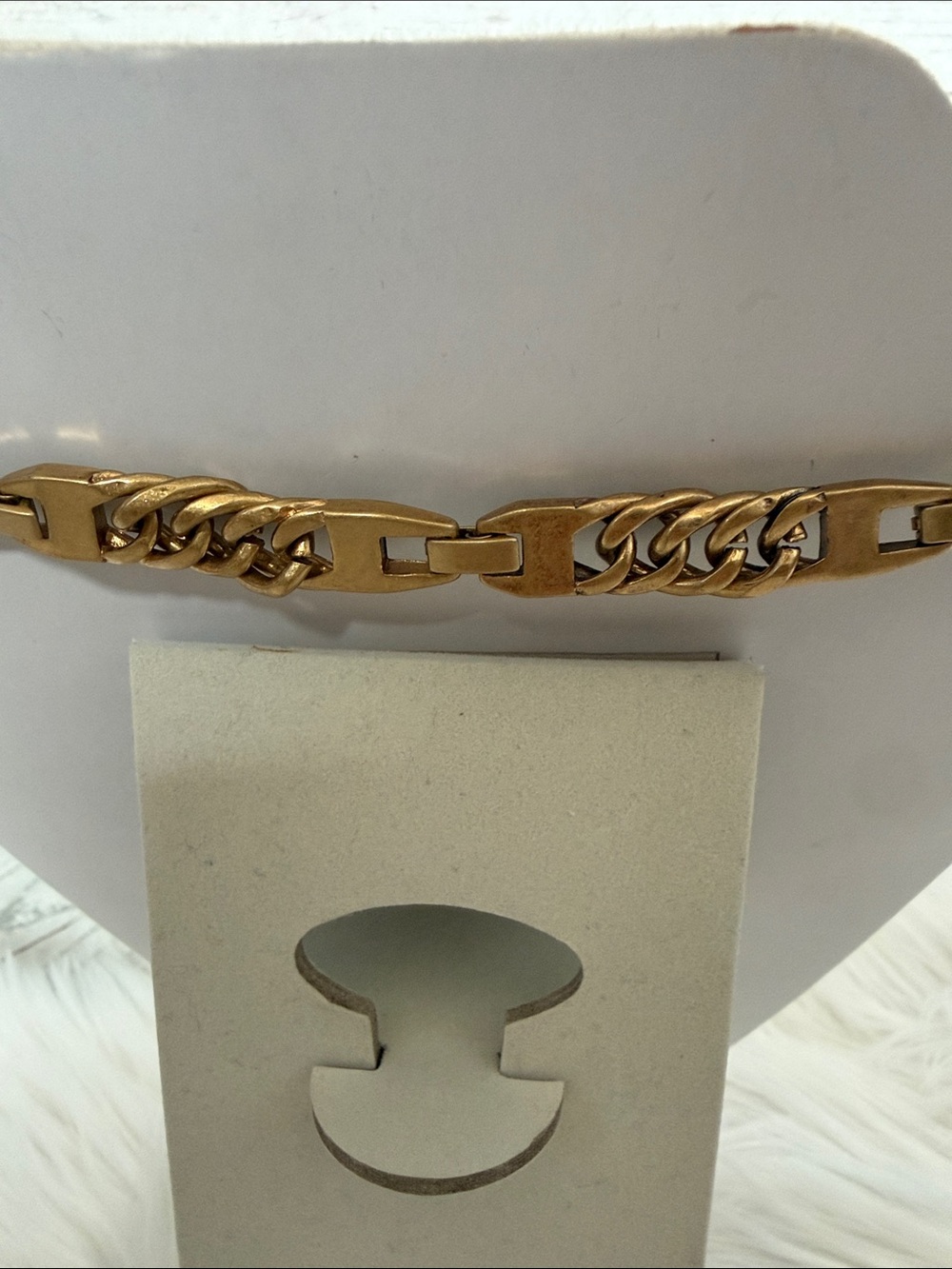 Stella & Dot Roar Lion Gold Crystal-Embellished Link Necklace - Picture 5 of 10
